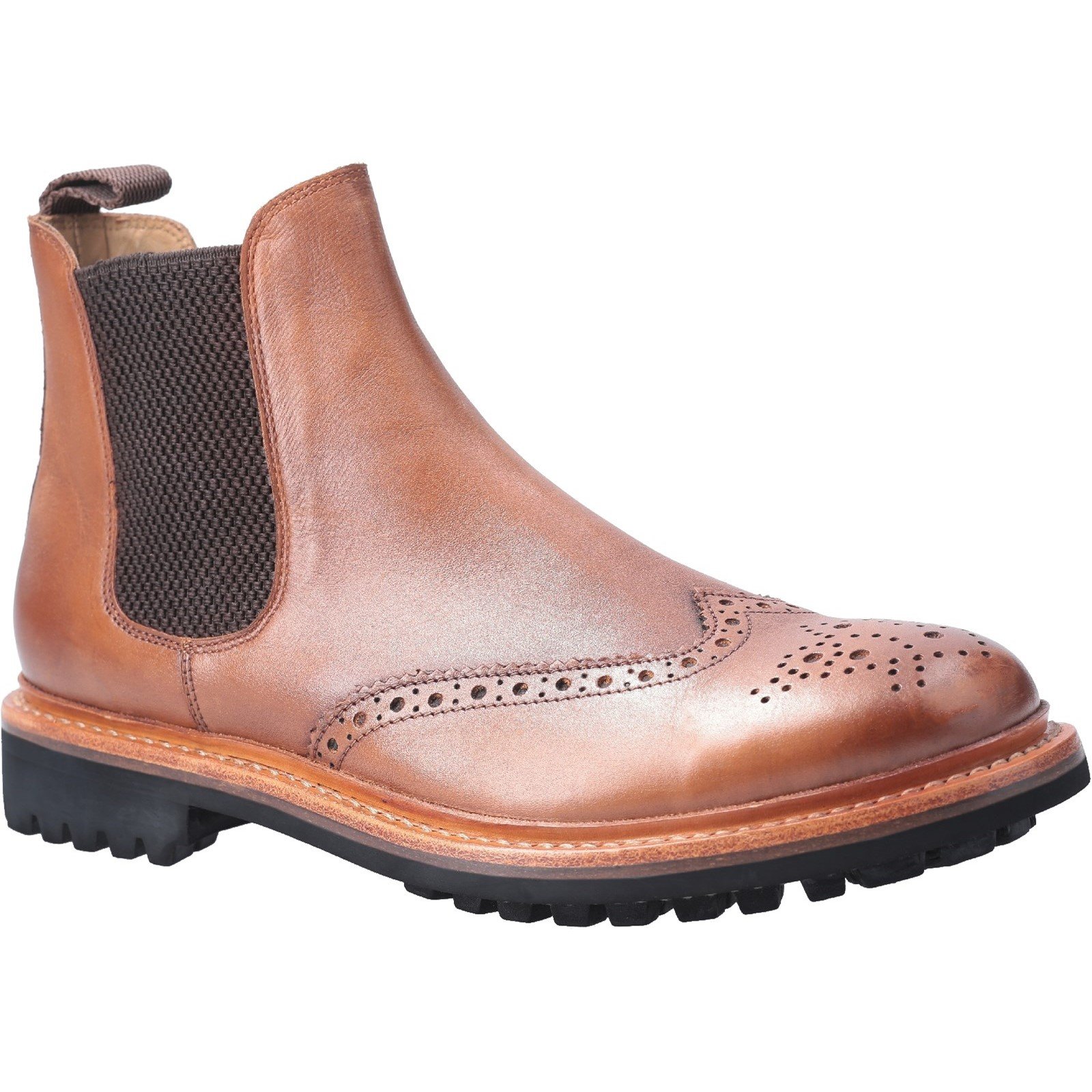 Cotswold Men's Siddington Commando Goodyear Welt Boot Brown 29259 - Brown 9