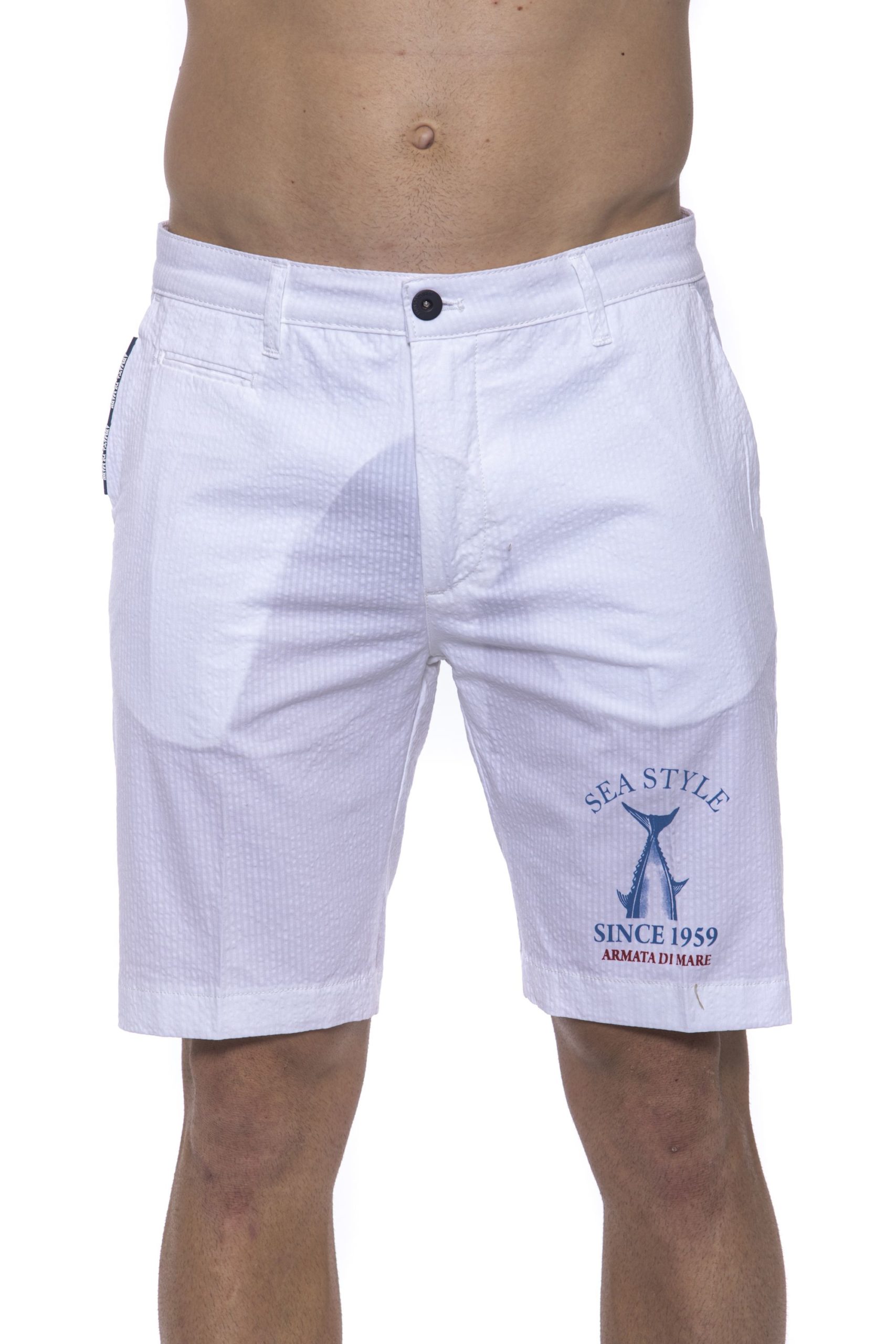 Armata Di Mare Men's Bianco Short White AR1263073 - IT46 | S