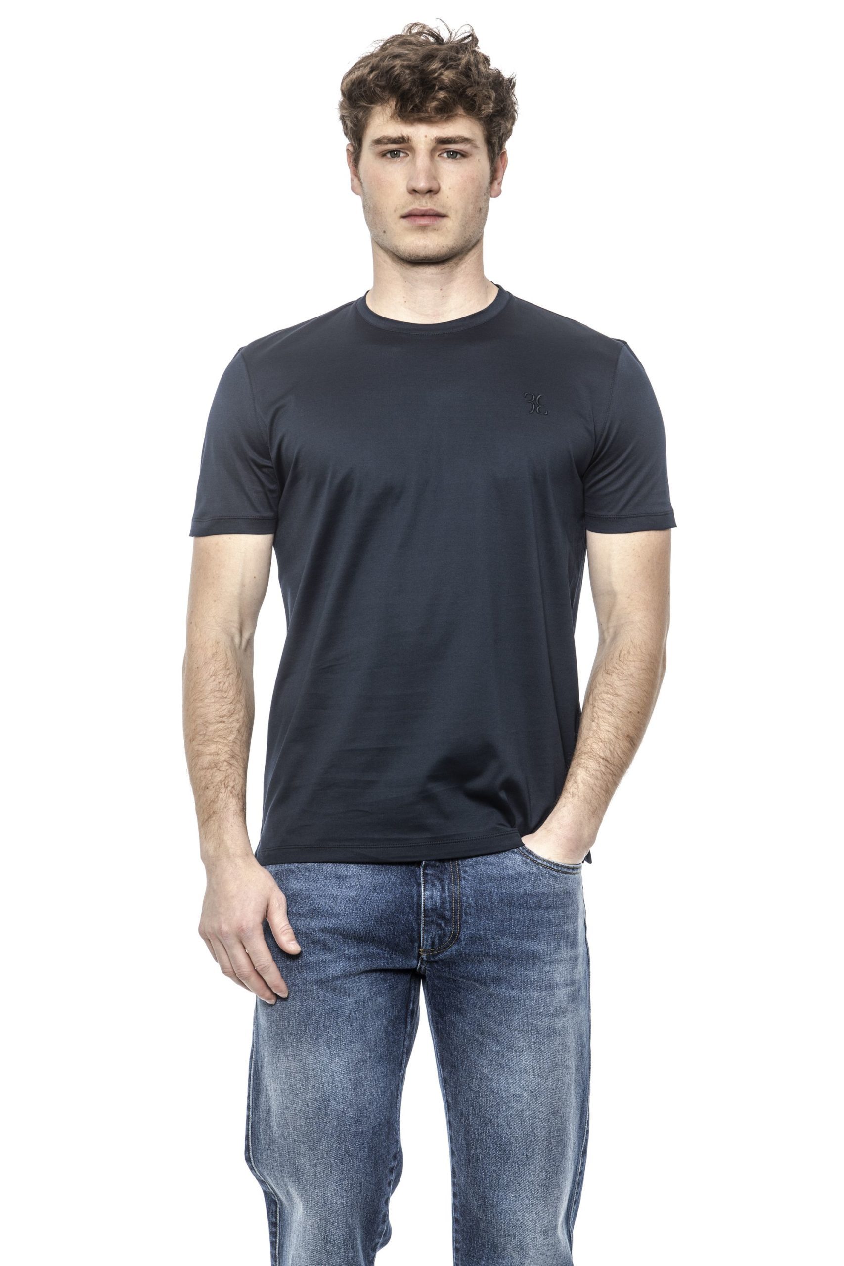 Billionaire Italian Couture Men's T-Shirt Blue BI1398007 - S