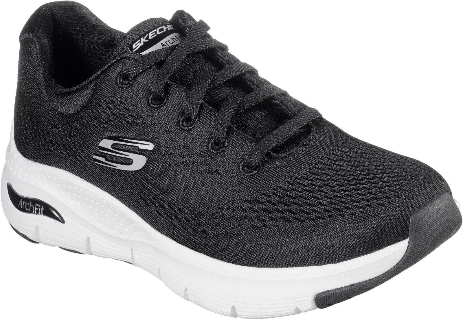 Skechers Women's Arch Fit Sunny Outlook Sports Trainer Multicolor 30317 - Black/White 3