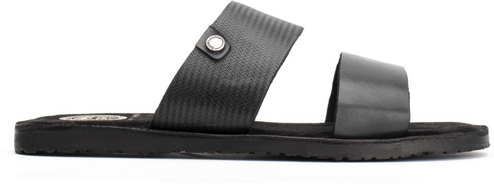 Base London Men's Julius Waxy Slip On Sandal Various Colours 30442 - Navy 7