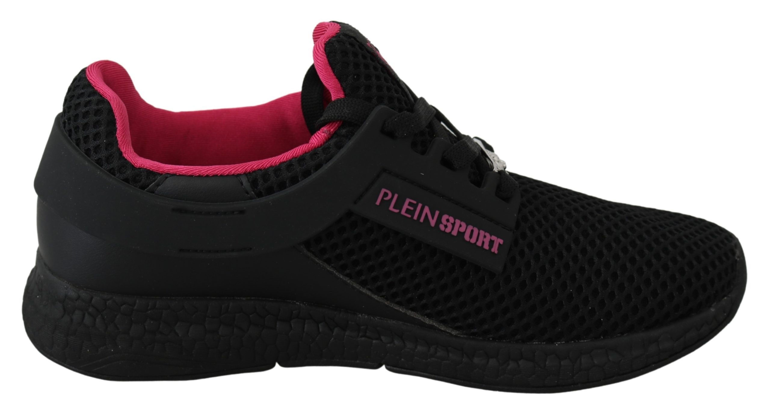 Black Polyester Runner Becky Sneakers Shoes - EU35/US5