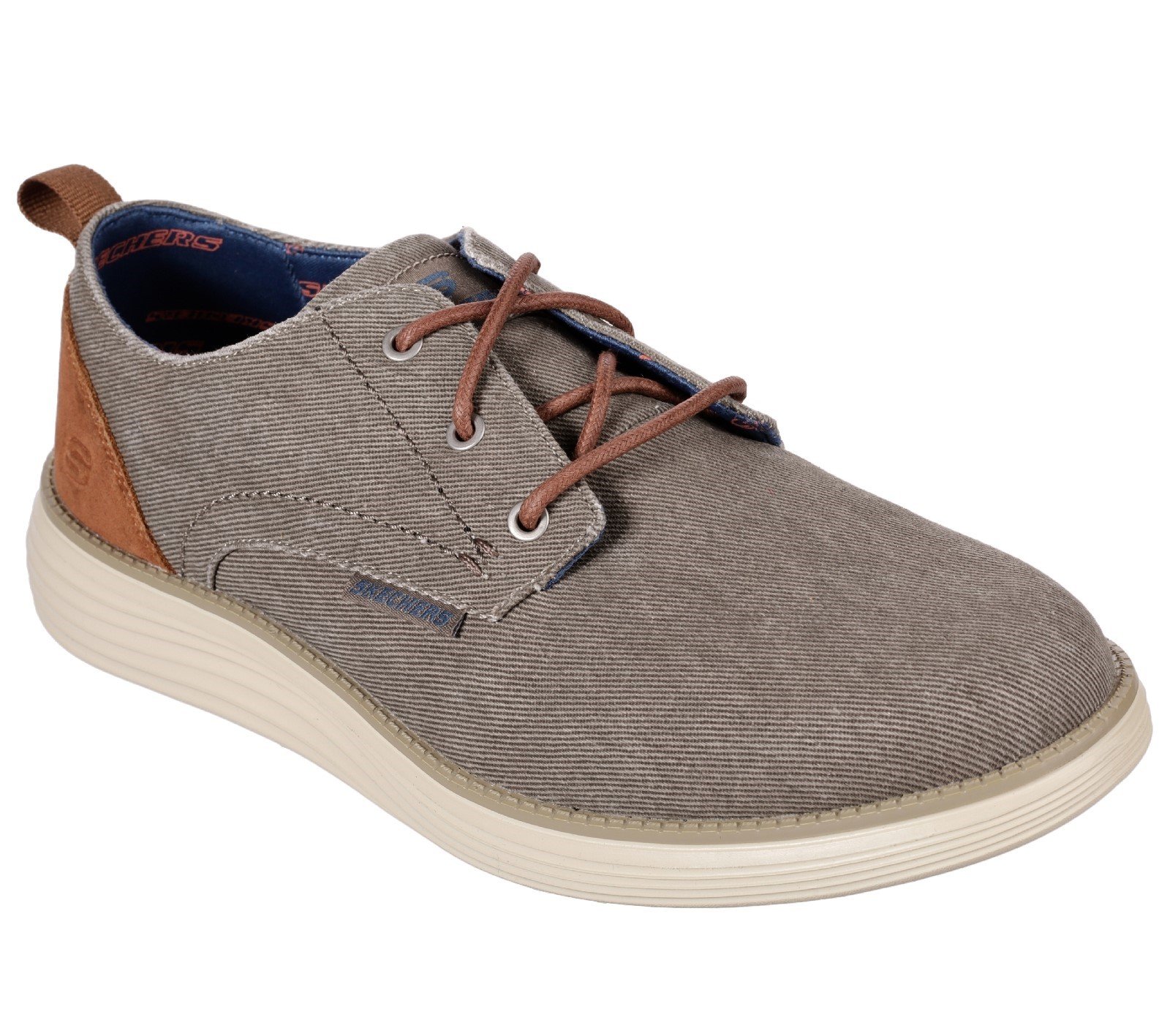Skechers Unisex Status 2.0 Canvas Shoe Various Colours 28492 - Taupe 6