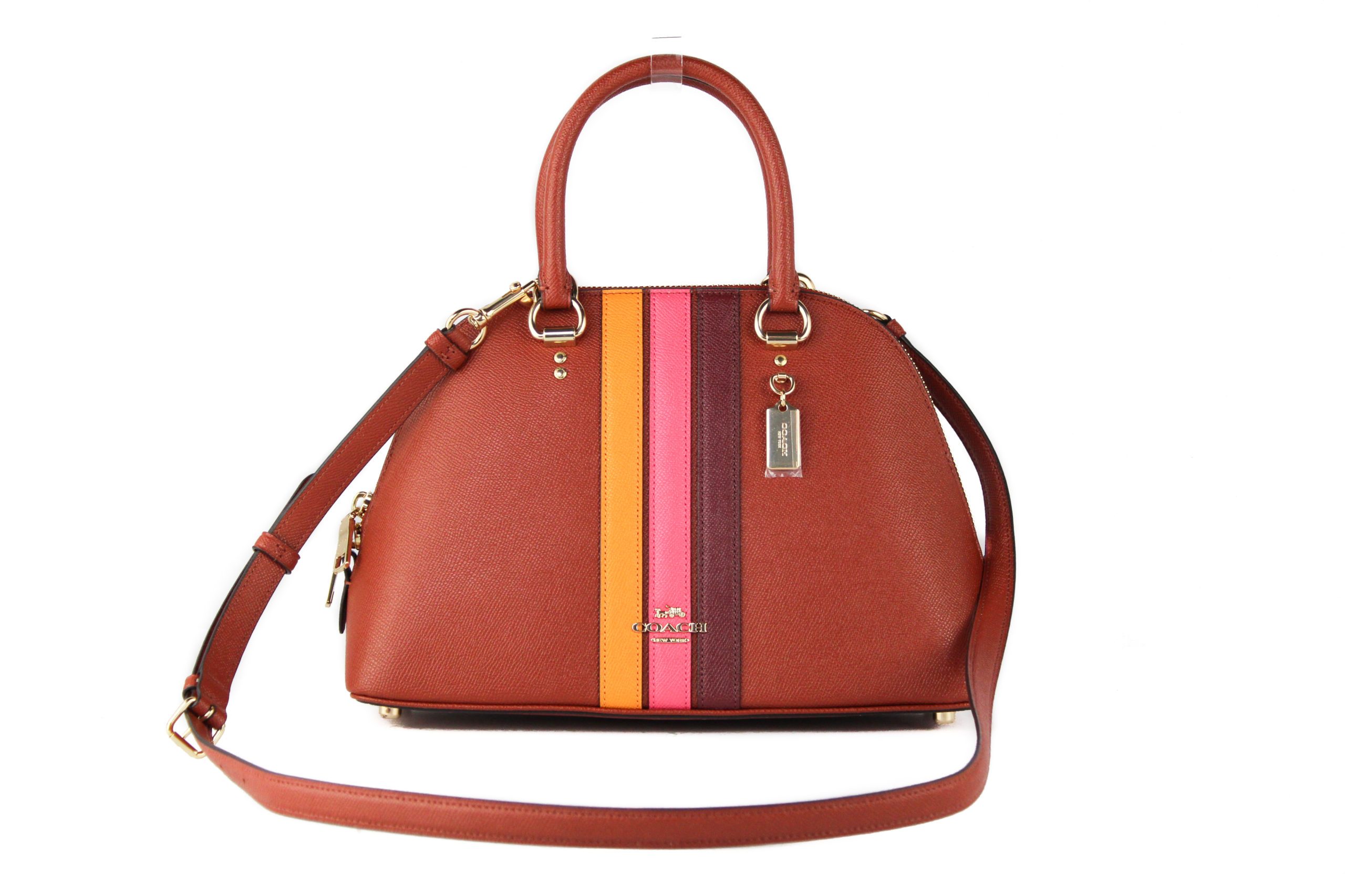 COACH Women's Varsity Katy Handbag Electric Pink 92702