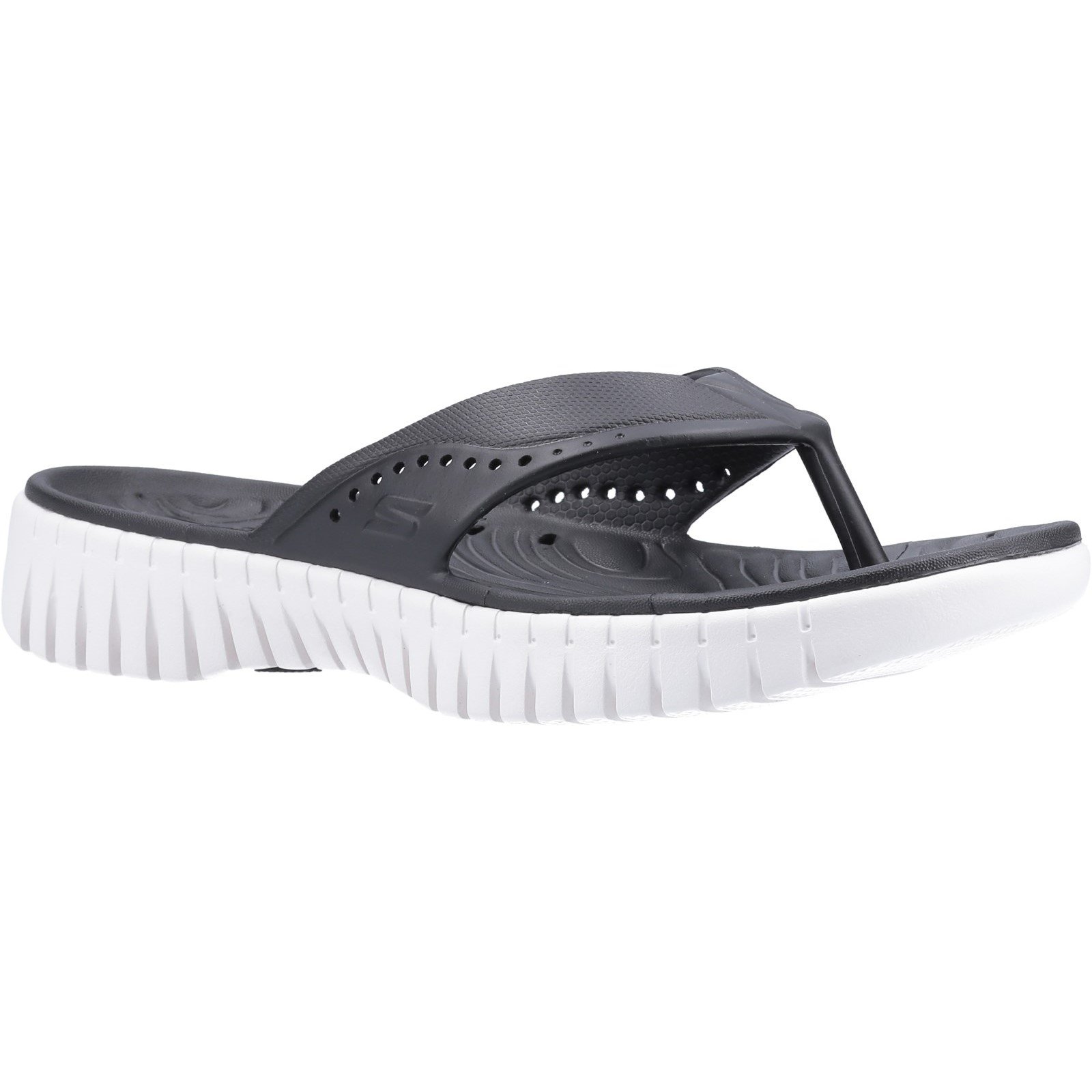Skechers Women's GOwalk Smart Mahalo Sandal Various Colours 32371 - Black/White 8