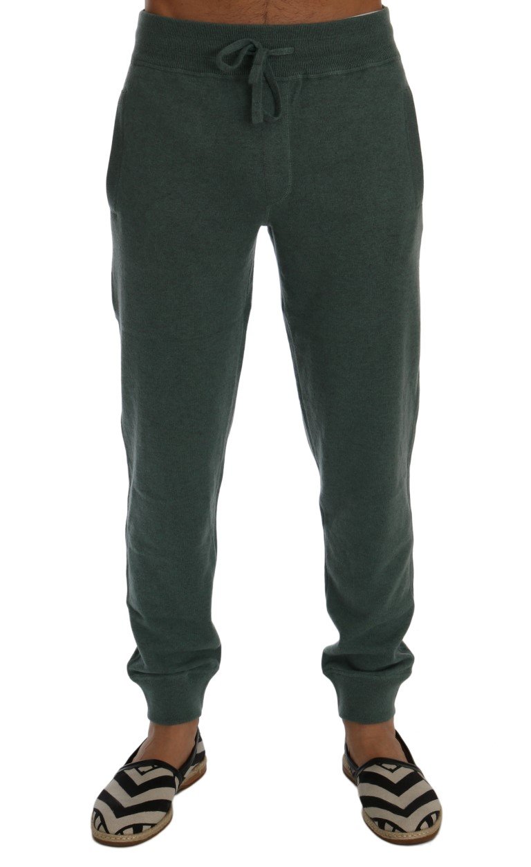 Dolce & Gabbana Men's Cashmere Training Trouser Green SIG60413 - S