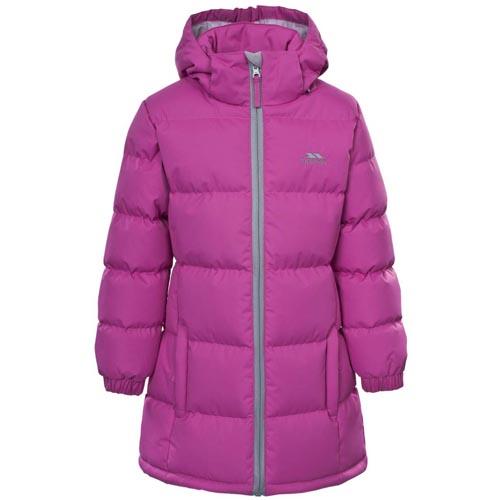 Trespass Kid's Puffa Jacket Various Colours Tiffy - Deep Pink 3 to 4 Years