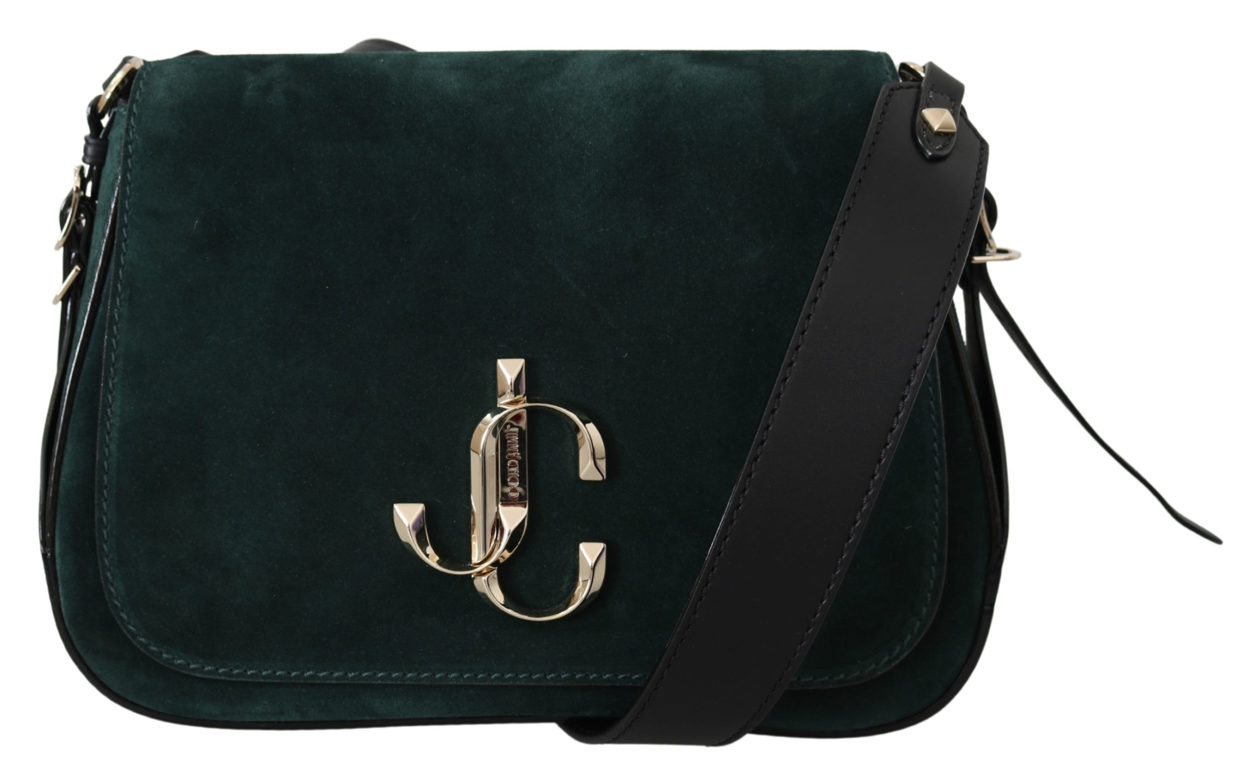 Jimmy Choo Women's Varenne Shoulder Bag Black/Dark Green 1436238