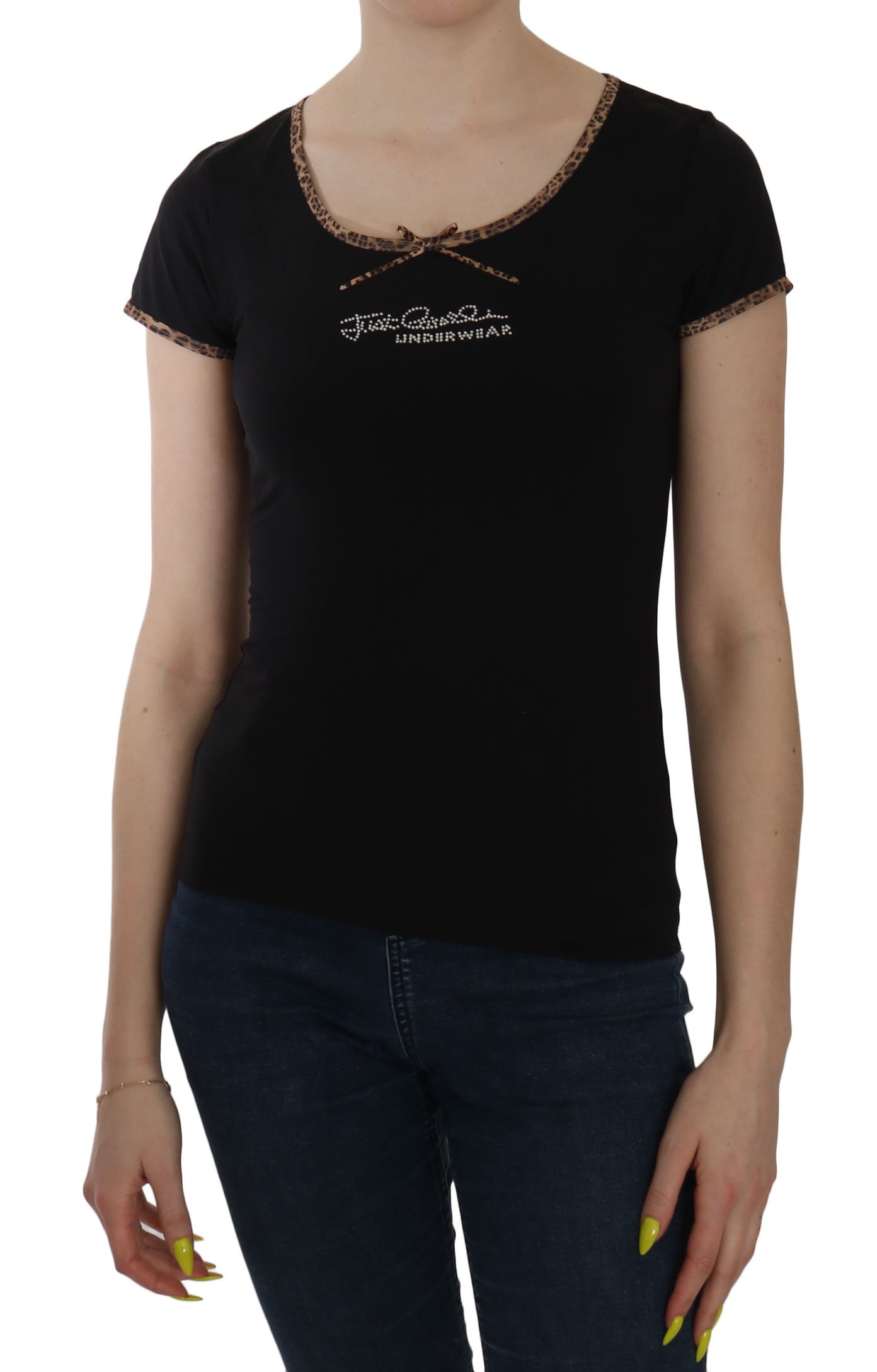 Just Cavalli Women's SS Top Black TSH3757 - 46 | L