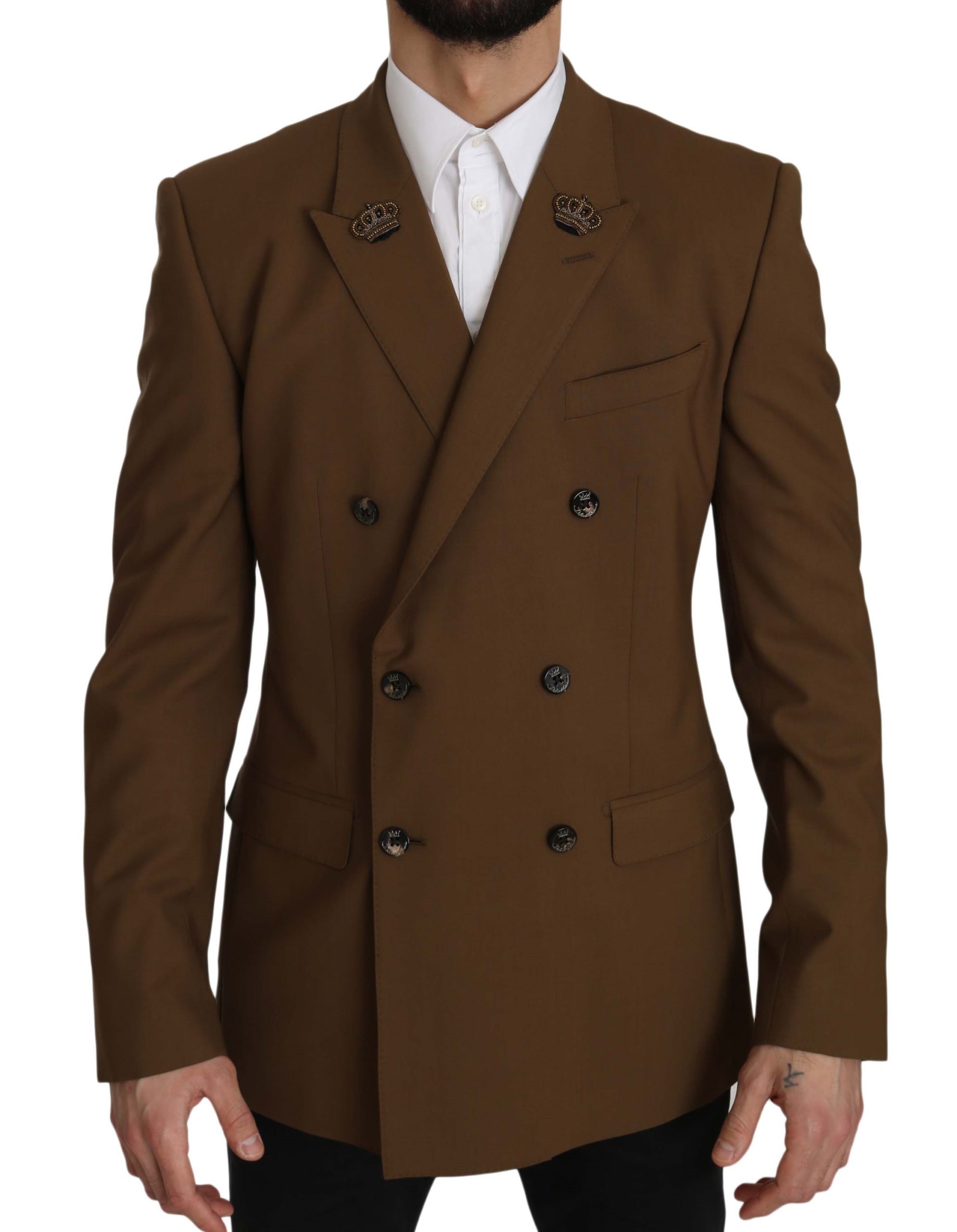 Dolce & Gabbana Men's Blazer Brown JKT2365 - IT48 | M