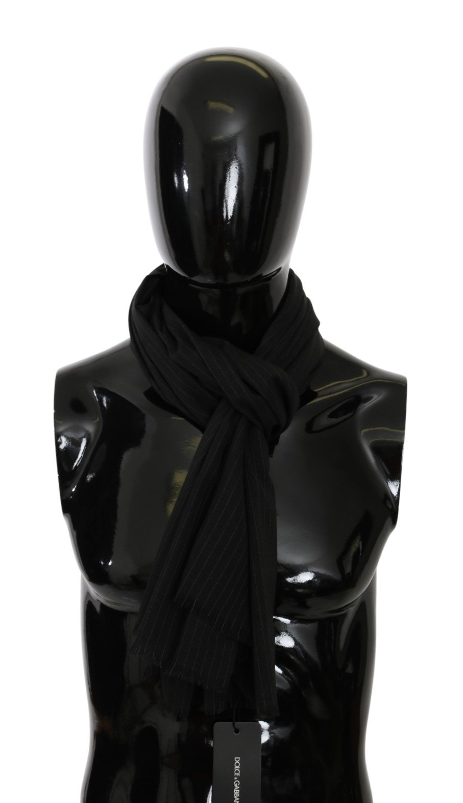 Dolce & Gabbana Men's Neck Wrap Silk Scarf Gray MS5574