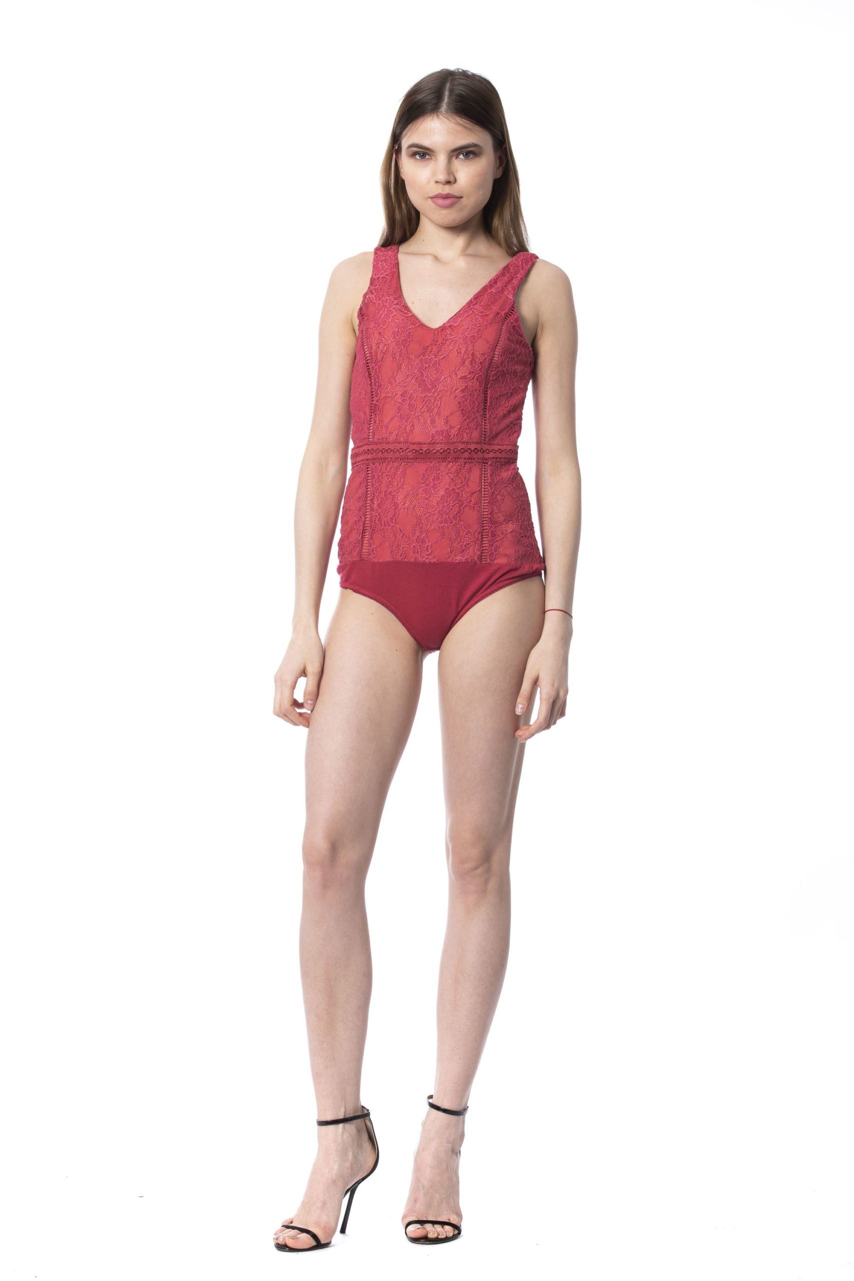 Silvian Heach Women's Cherry Top Burgundy SI1235527 - XS