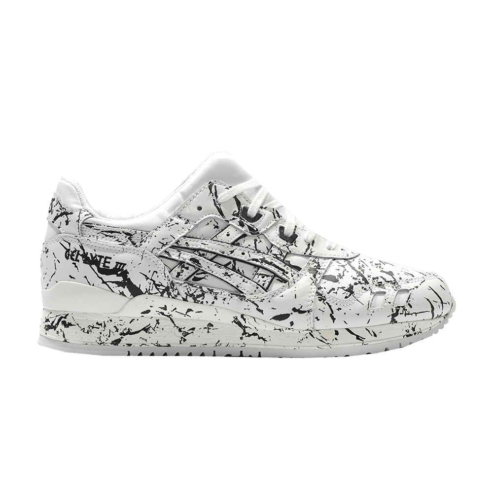 ASICS Men's Gel Lyte III Marble Trainers Various Colours 8718833466543 - 10.5 UK White