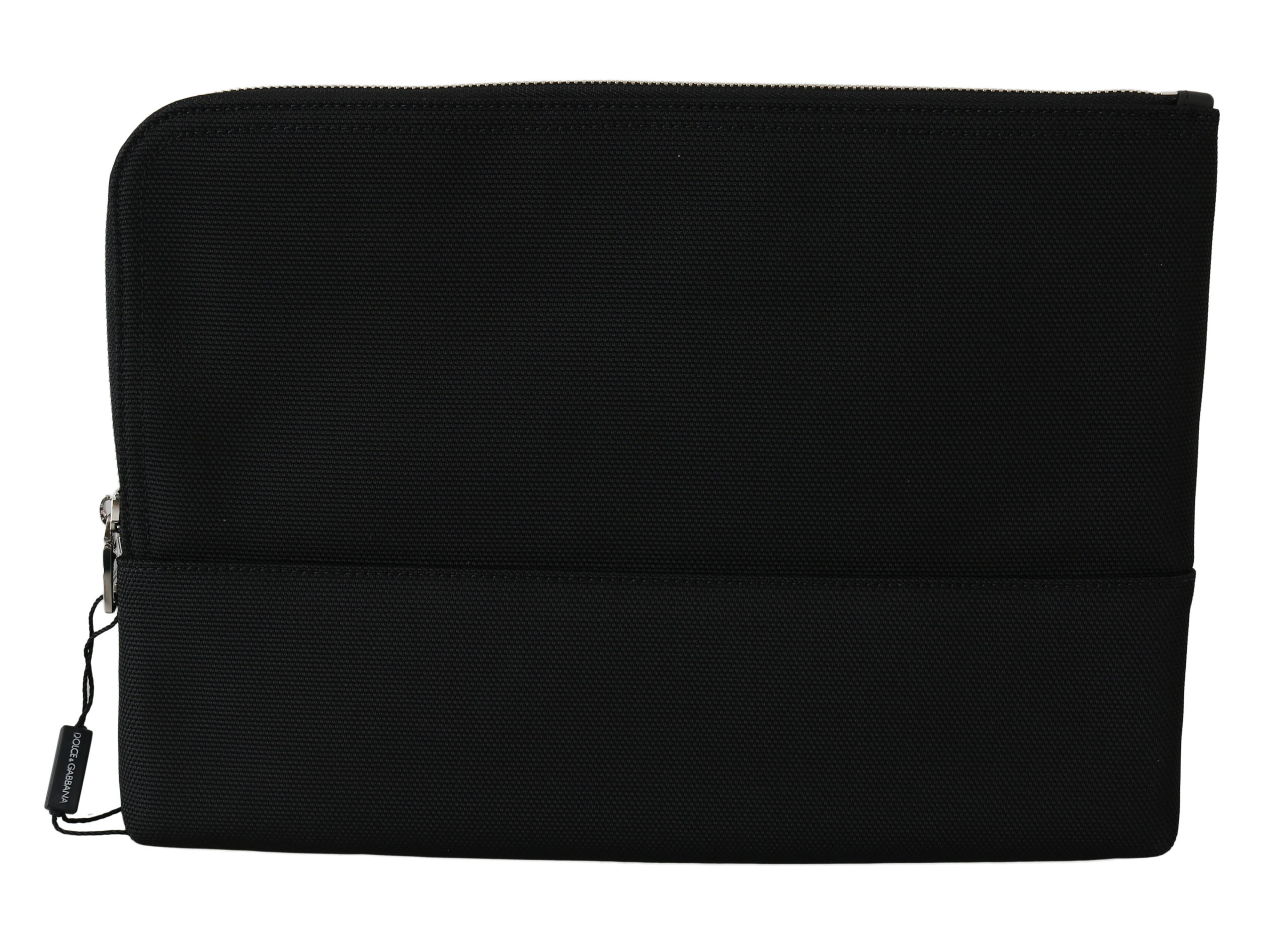 Dolce & Gabbana Men's Zipper Logo Clutch Hand Pouch Messenger Bag Black VA8552