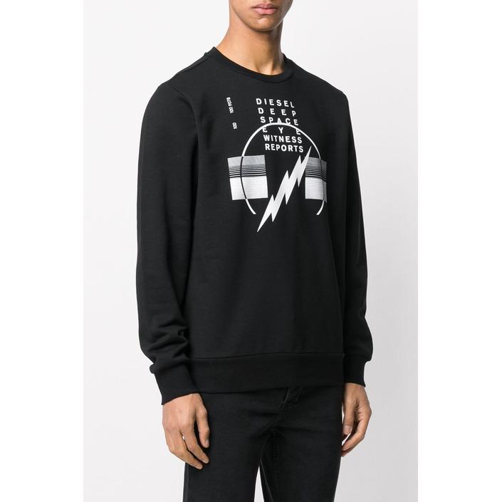 Diesel Men's Sweatshirt Black 294079 - black XS