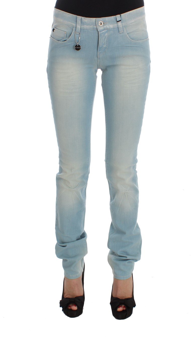 Costume National Women's Cotton Blend Super Slim Fit Jeans Blue SIG32592 - W26