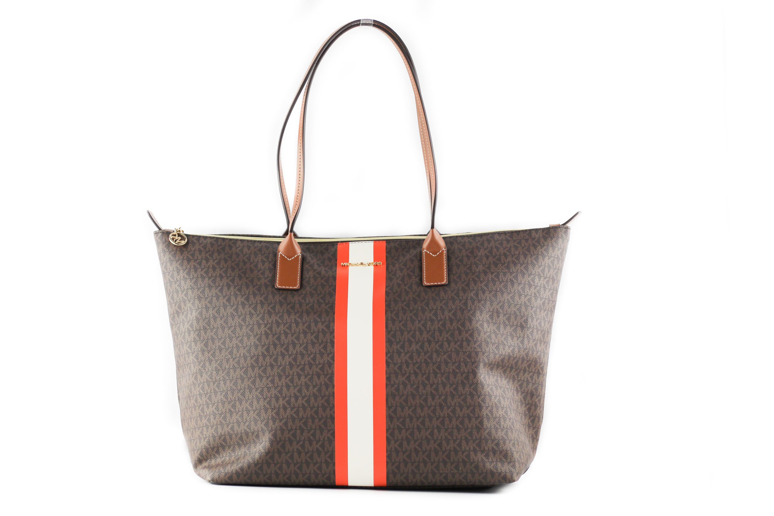 Michael Kors Women's Zip Tote Bag Brown 25598