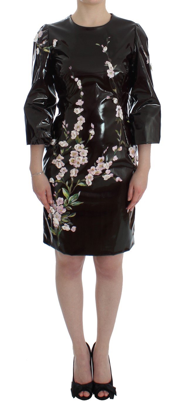 Dolce & Gabbana Women's floral Sleeve Sheath Dress Black SIG12494 - IT42|M