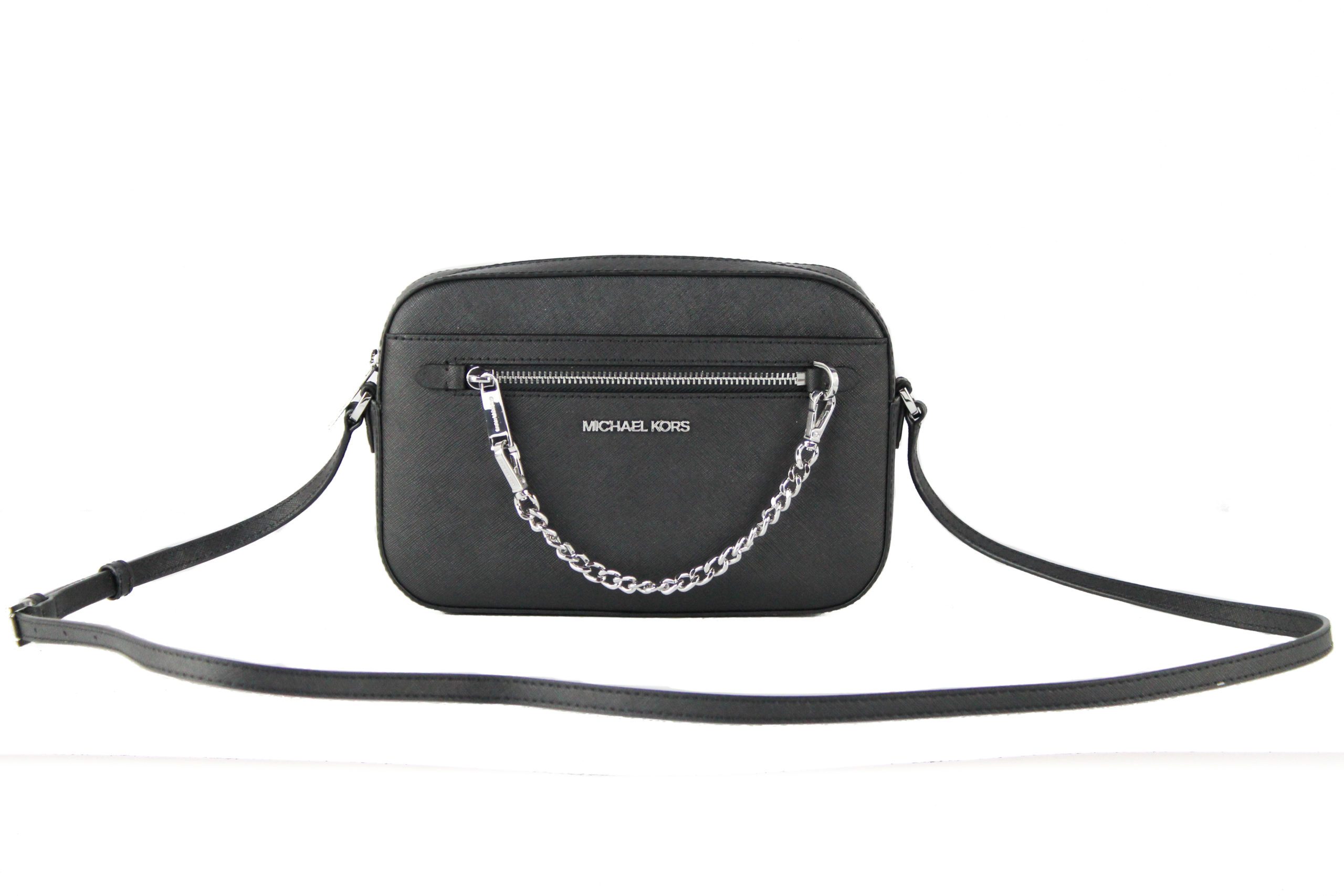Michael Kors Women's Jet Set Crossbody Bag Black 13019