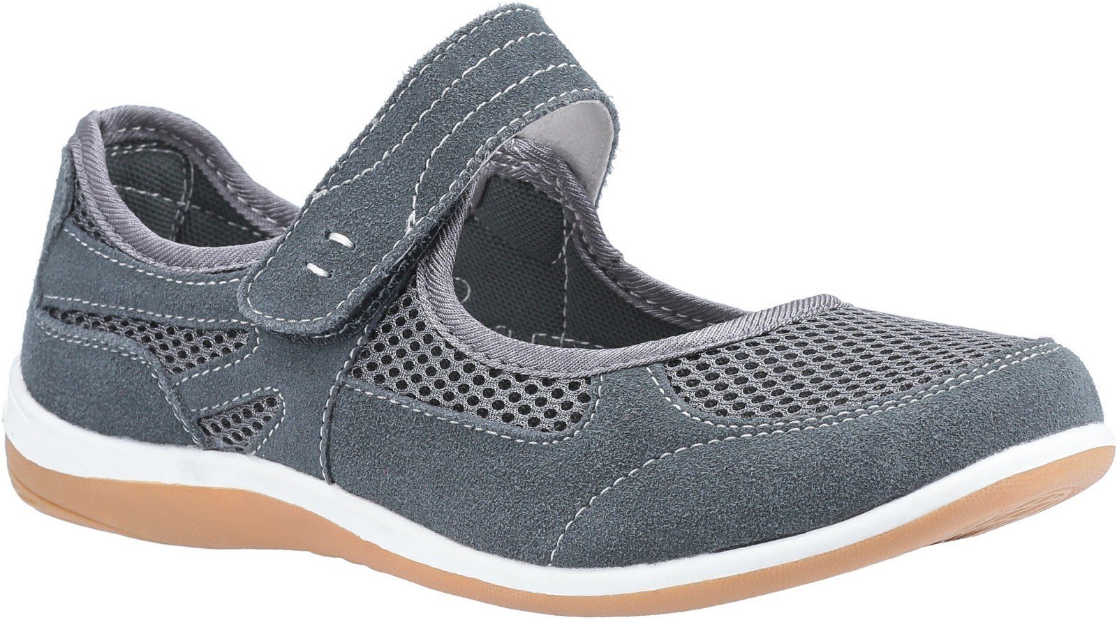 Fleet & Foster Women's Morgan Touch Slip on Sandal Various Colours 30110-51113 - Grey 3