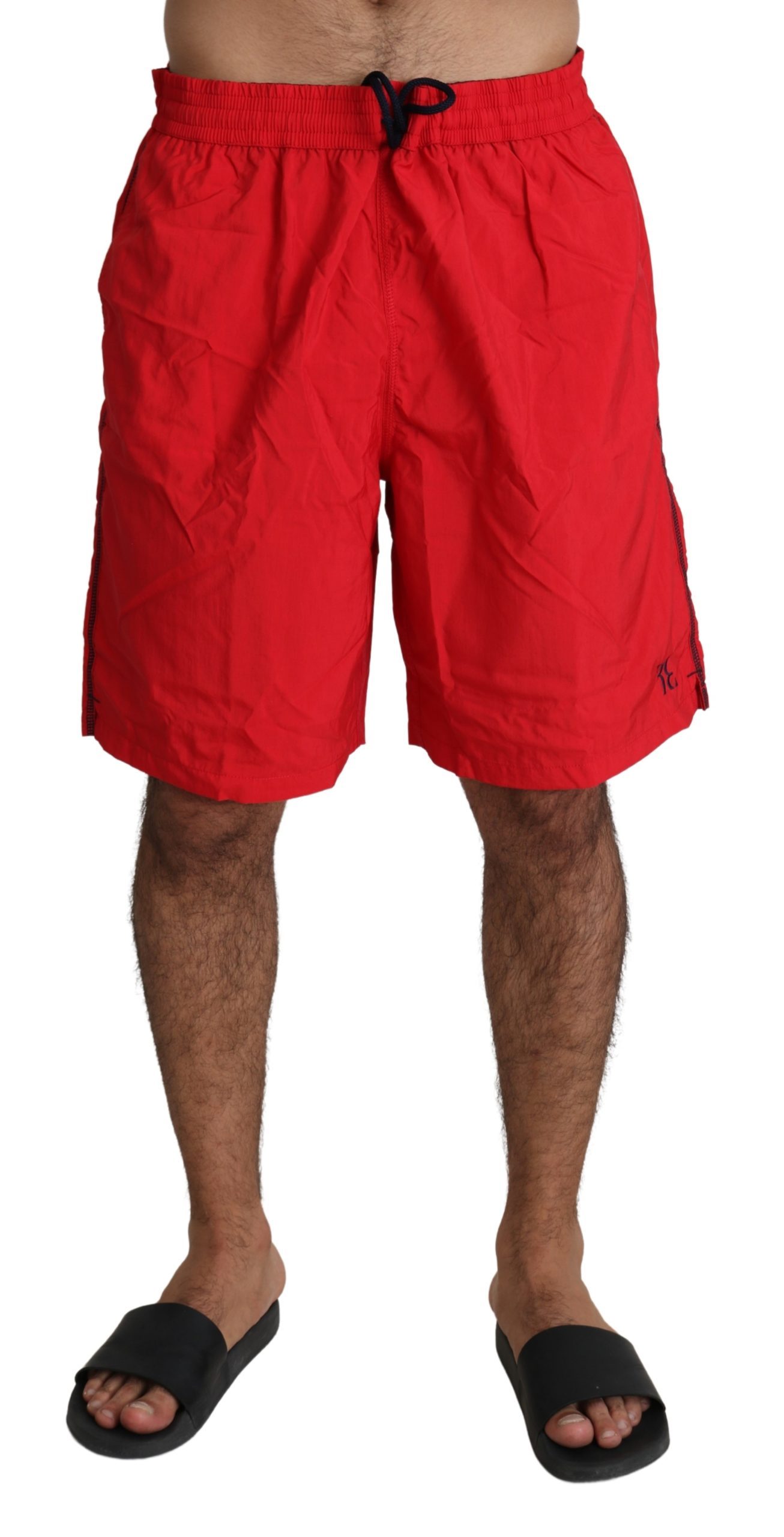 Red Beachwear Nylon Swimshorts Swimwear - IT58 | XXL
