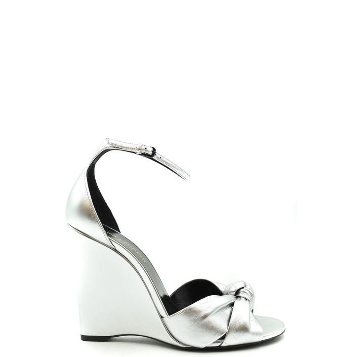Saint Laurent Women's Sandal Silver 179552 - silver 36