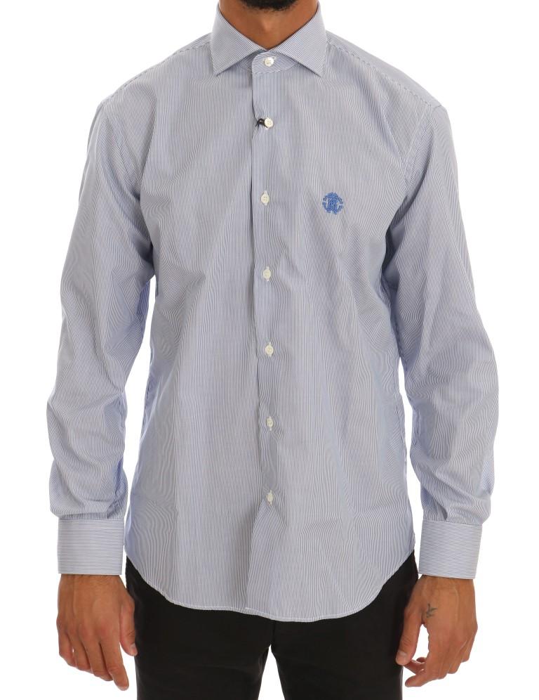 Cavalli Men's Shirt Blue TSH1481 - 40