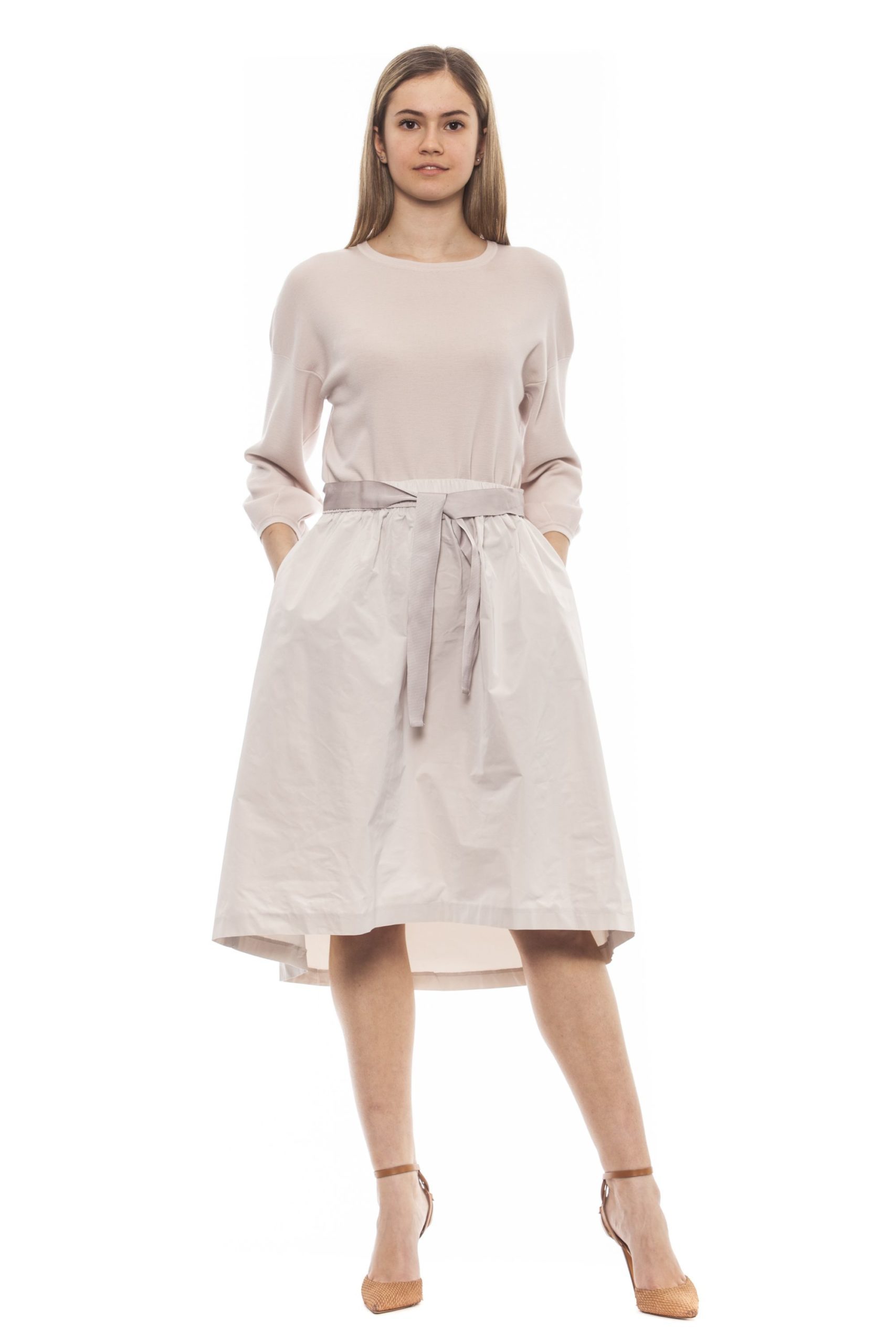 Peserico Women's Dress Beige PE1381577 - IT42 | S