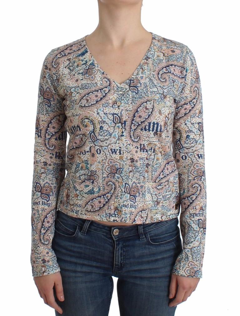 John Galliano Women's Paisley printed Knit Top Multicolor SIG12067 - L