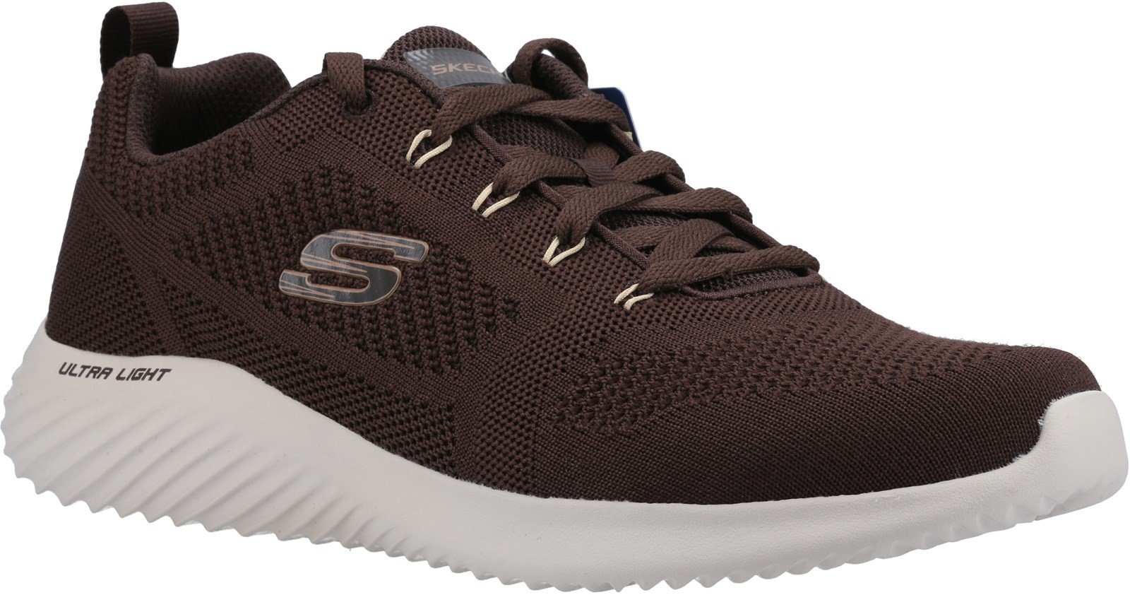 Skechers Men's Bounder Rinstet Lace Up Trainer Various Colours 31082 - Brown/Tan 6