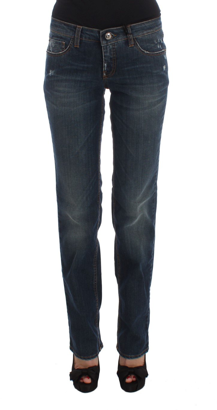 Costume National Women's Cotton Blend Bootcut Jeans Blue SIG30199 - W26