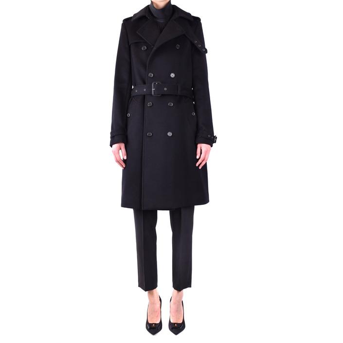 Saint Laurent Women's Coat Black 231099 - black 36