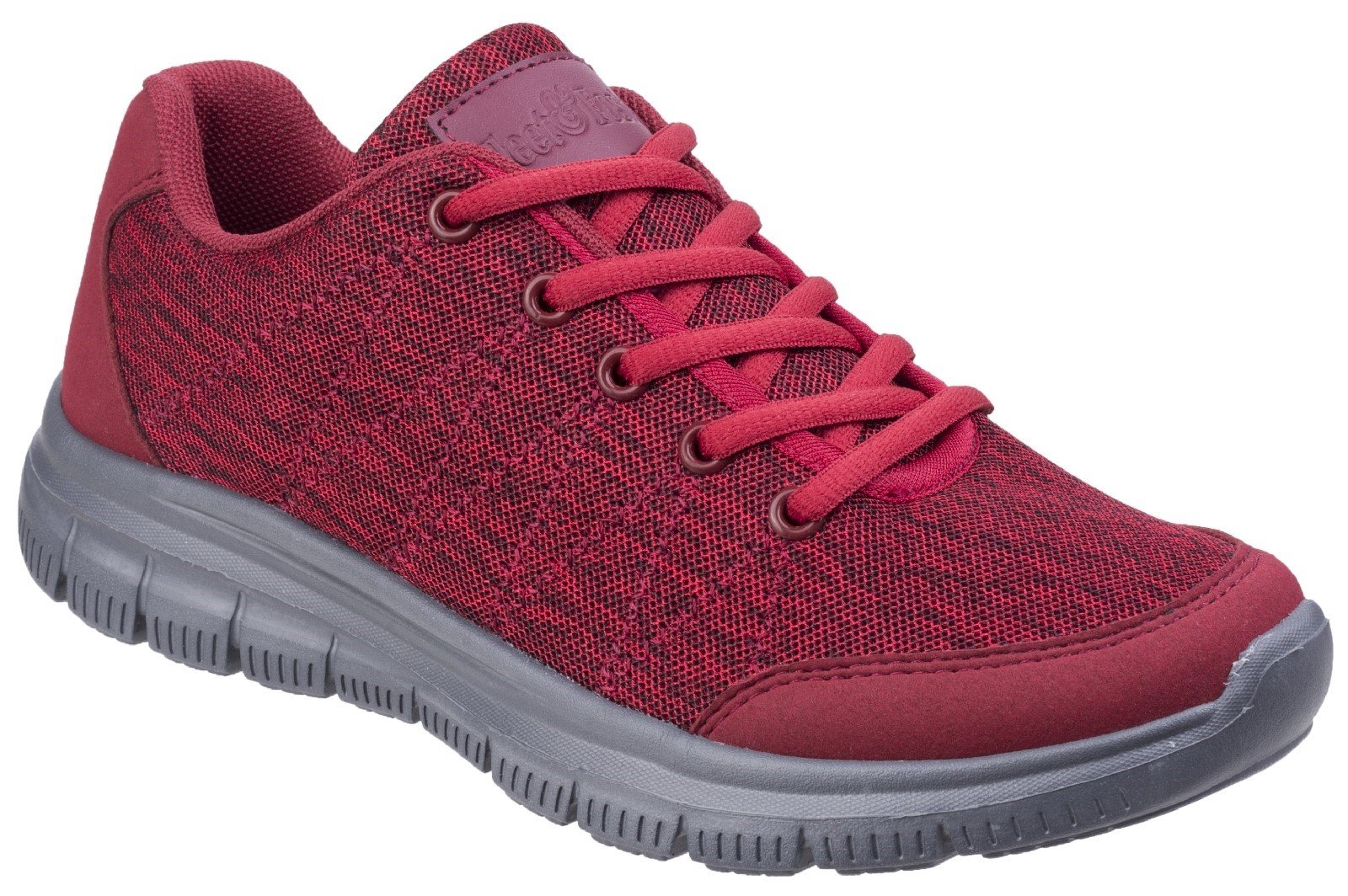 Fleet & Foster Women's Elanor Lace Up Trainer Various Colours 27155-45626 - Red 3