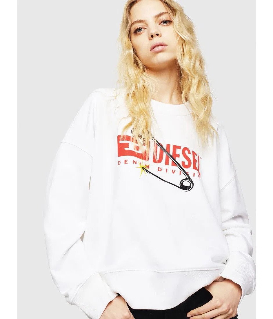 Diesel Women's Sweatshirt Various Colours 298725 - white XS