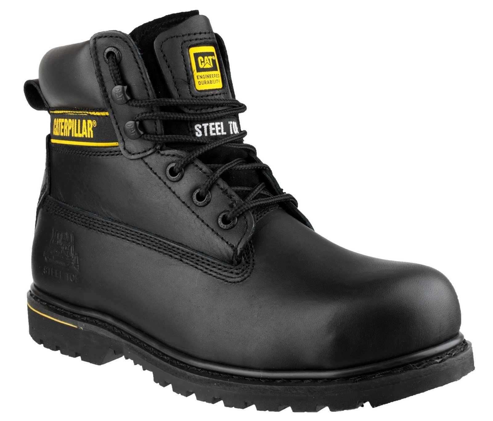 Caterpillar Men's Holton Safety Boot Black 12806 - Black 6
