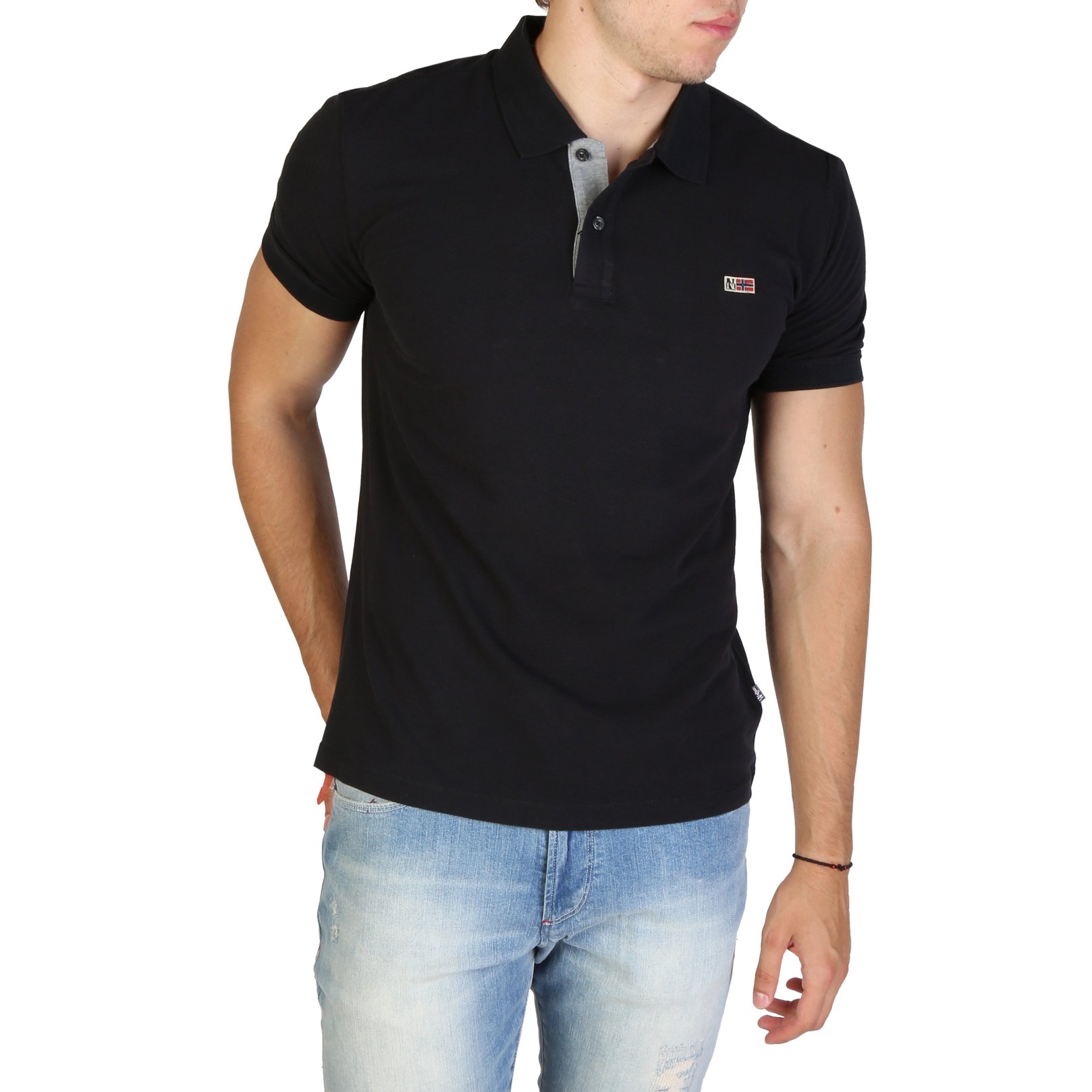 Napapijri Men's Polo Shirt Various Colours TALY3_NP0A4EGD - black S