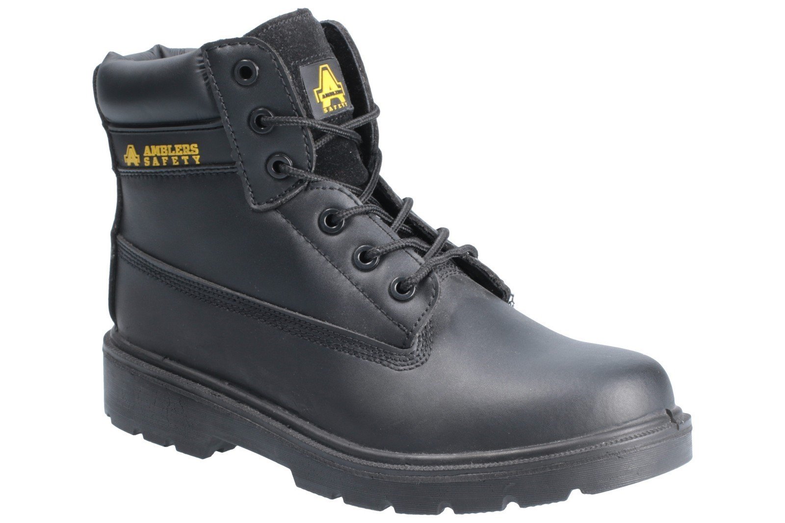 Amblers Unisex Safety Metal Free Hardwearing Lace up Boot Black 21395 - Black 3