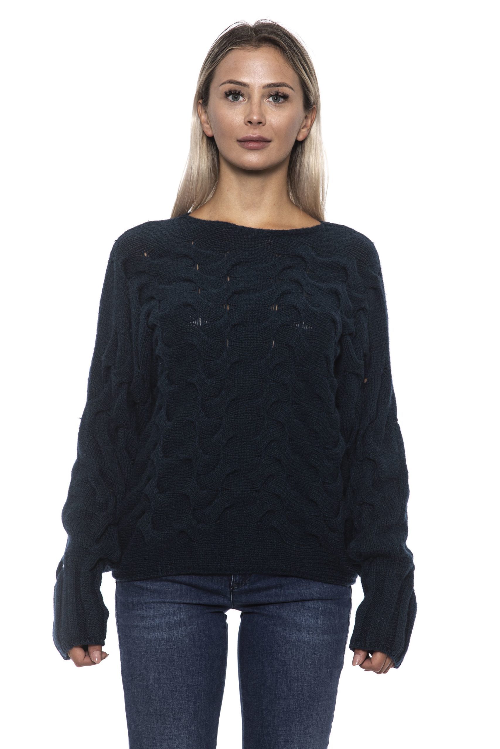 Alpha Studio Women's Bluspecial Sweater Blue AL1192602 - IT42 | S