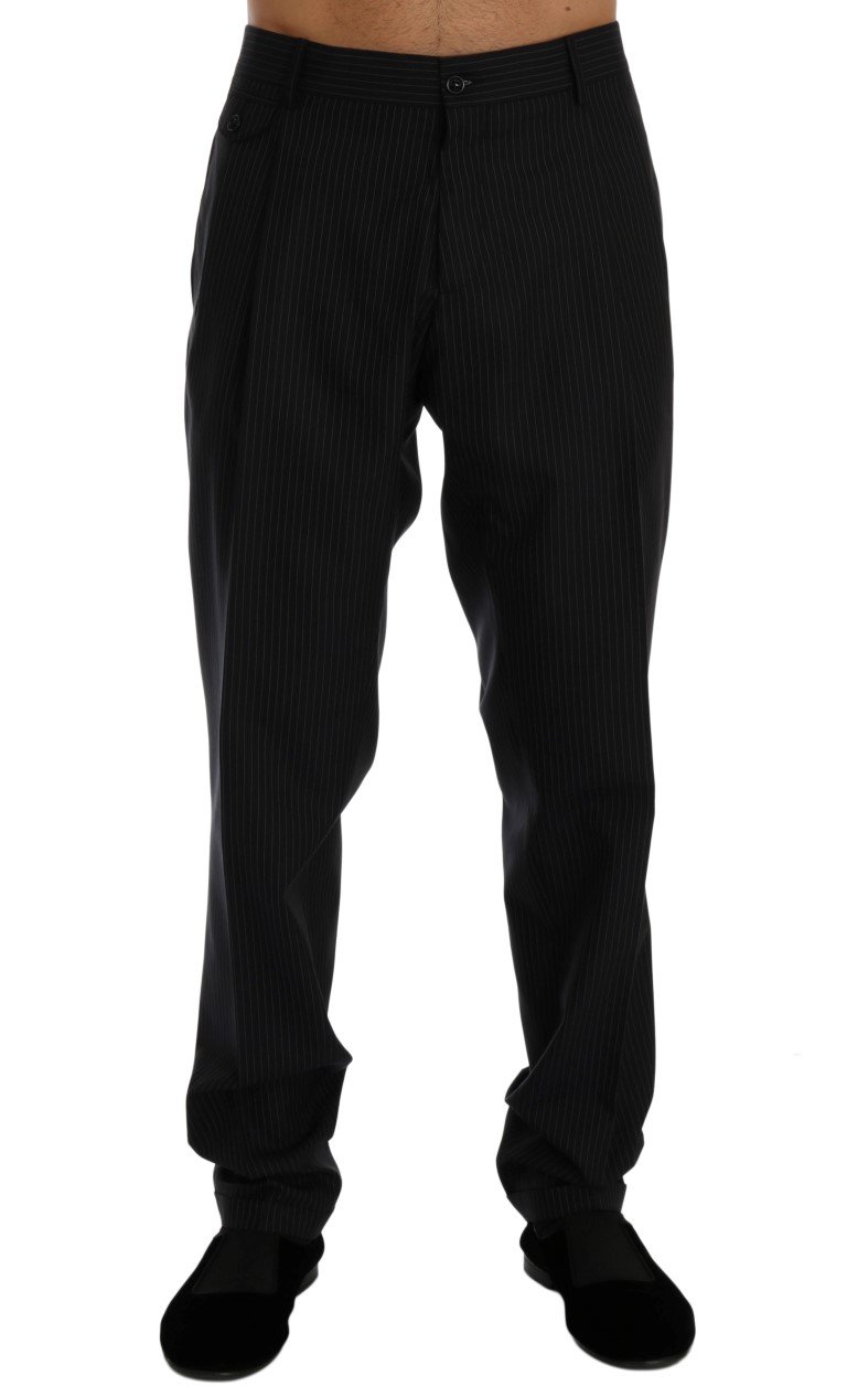 Dolce & Gabbana Men's Wool Stretch Dress Trouser Blue PAN60349 - IT52 | XL