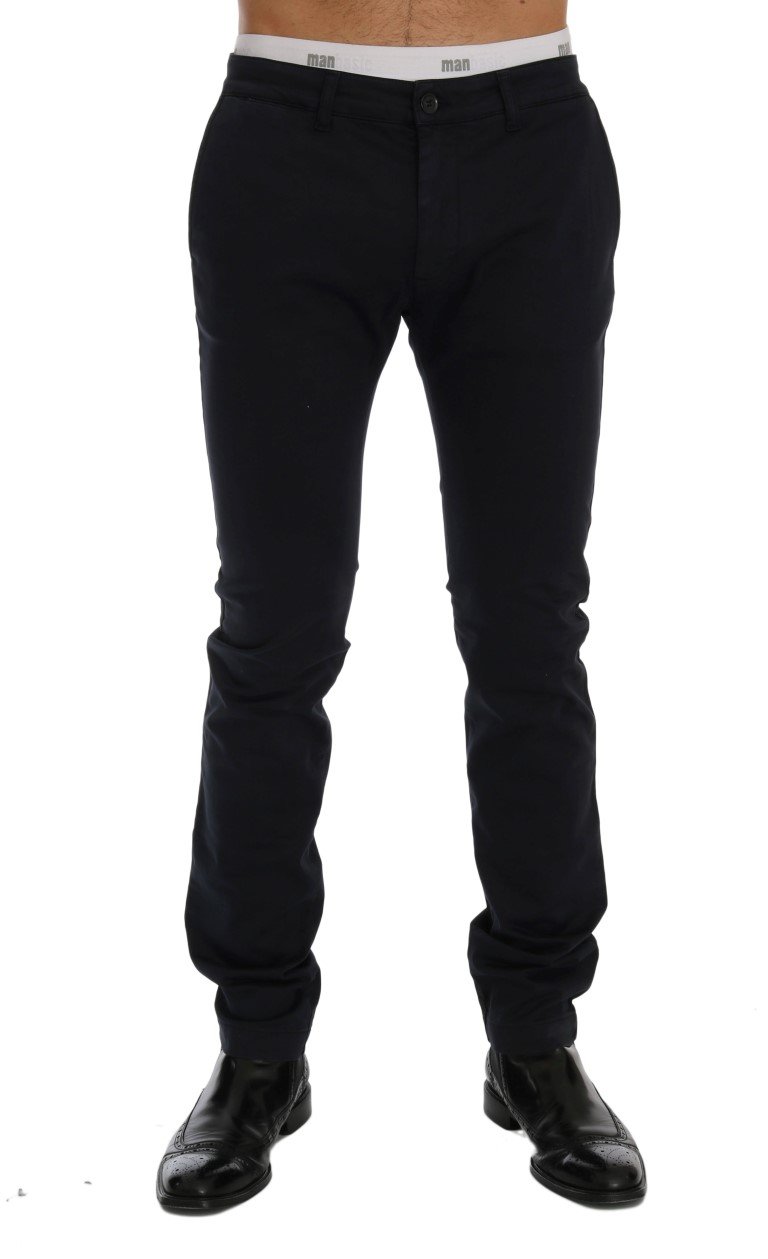 GF Ferre Men's Cotton Stretch Trouser Blue SIG60462 - IT54 | XXL