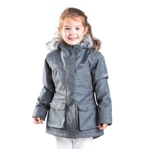 Trespass Women's Waterproof Jacket Grey Vardia - 3 to 4 Years
