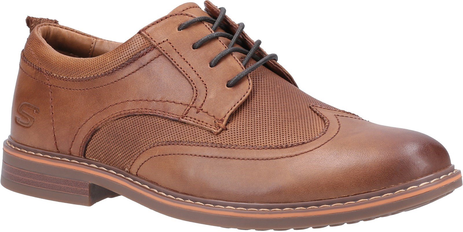 Skechers Men's Bregman Modeso Lace Up Shoe Various Colours 30747 - Cognac 7
