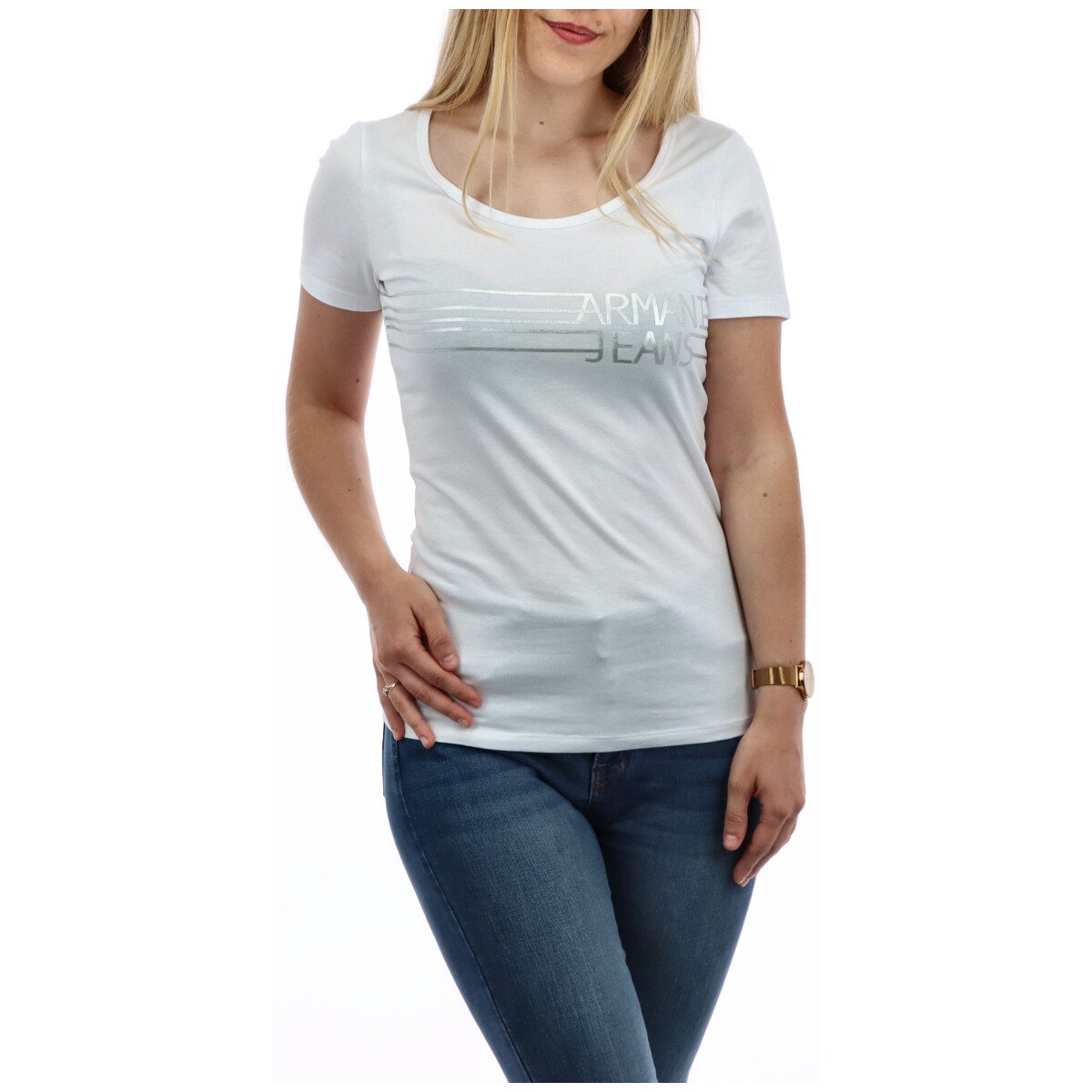 Armani Jeans Women's T-Shirt Various Colours 271668 - white XS