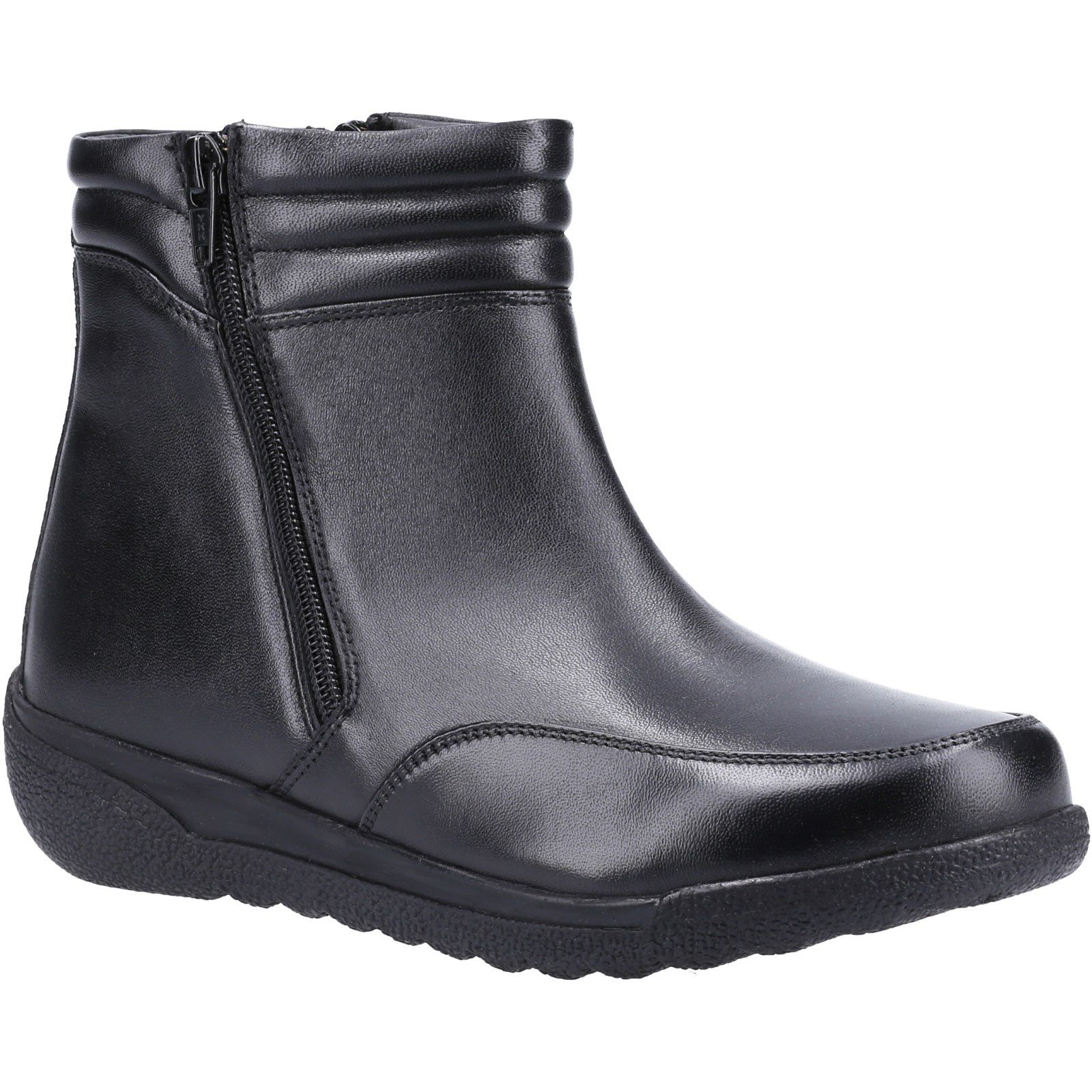 Fleet & Foster Women's Morocco Twin Zip Ankle Boot Various Colours 33012 - Black 3