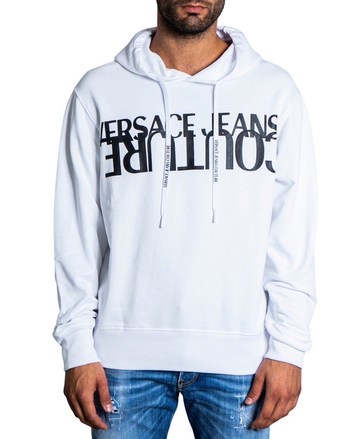 Versace Jeans Couture - Versace Jeans Couture Men Sweatshirts - white XS