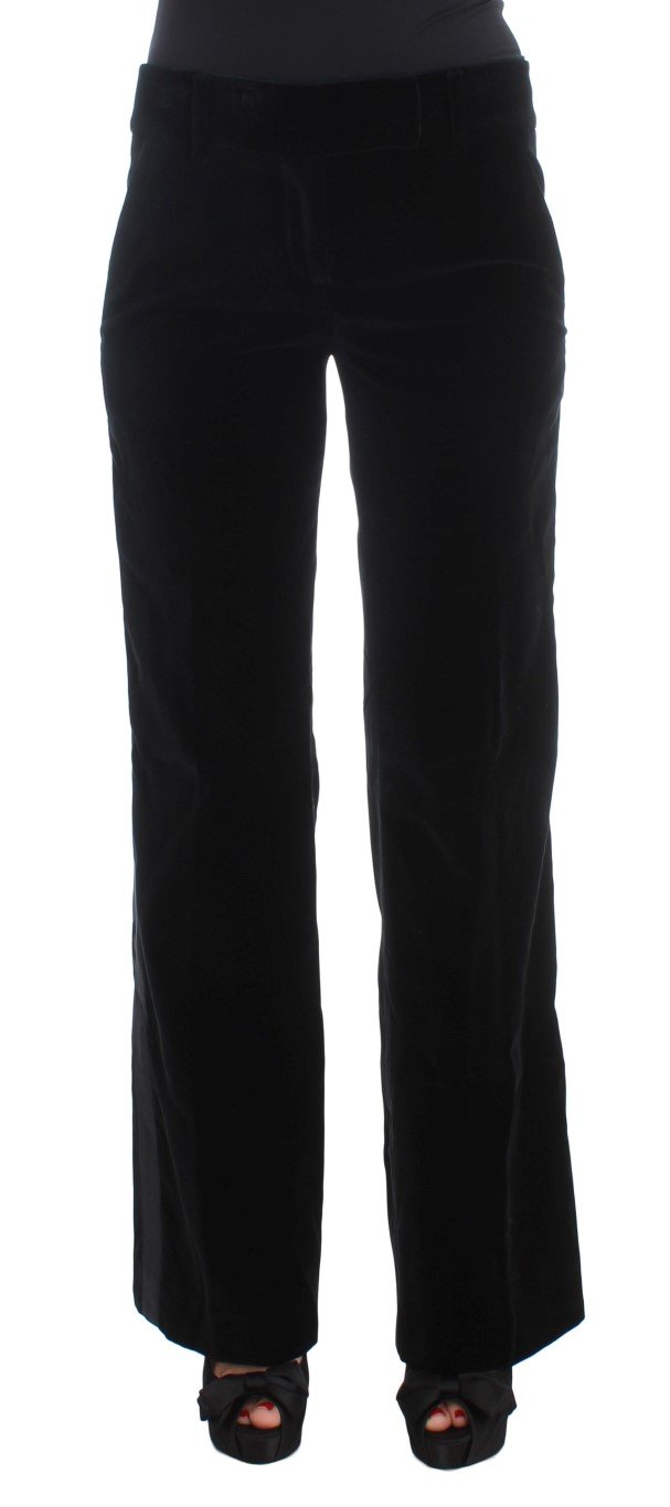 Ermanno Scervino Women's Striped Boot Cut Trouser Black SIG30397 - IT40|S