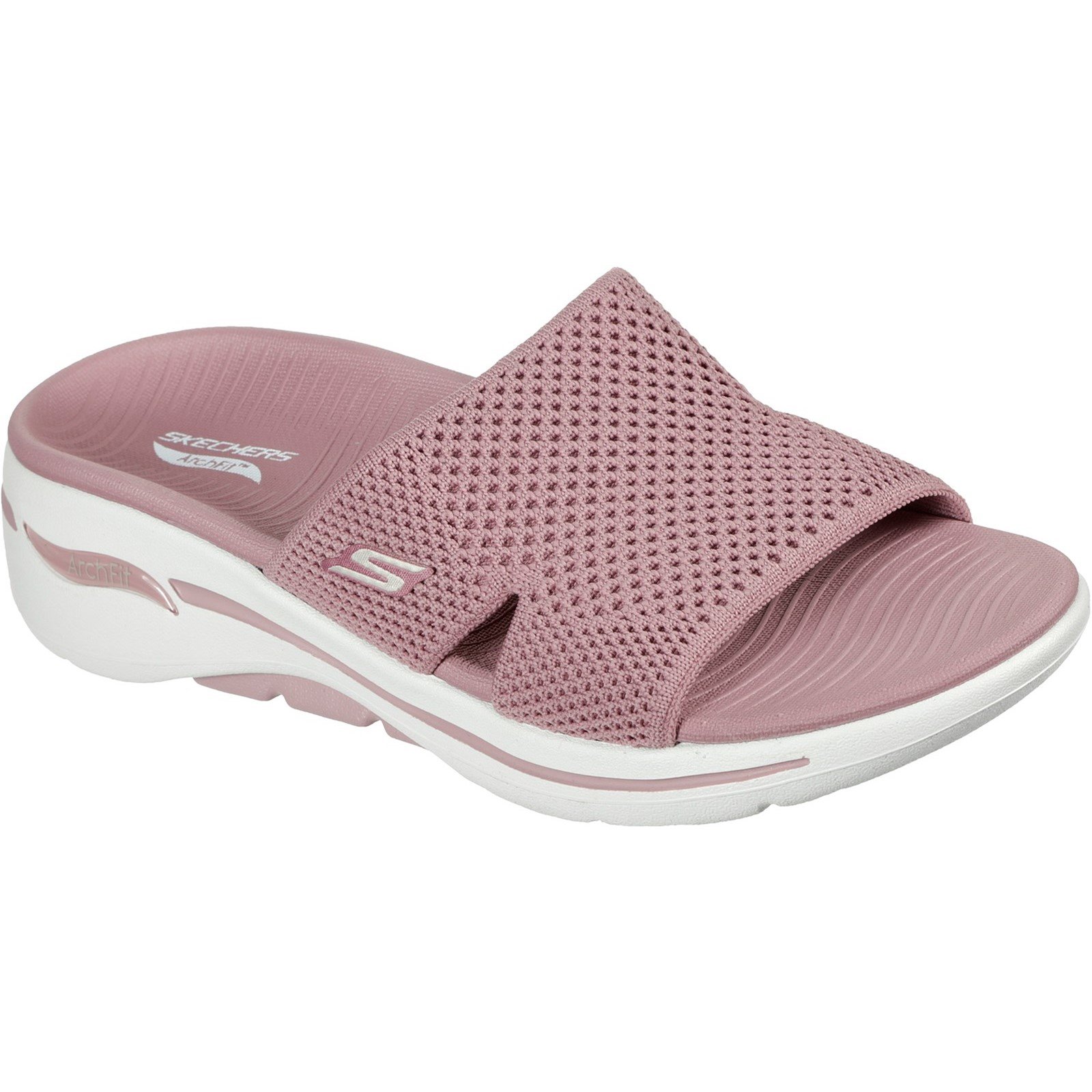 Skechers Women's Go Walk Arch Fit Worthy Summer Sandal Various Colours 32152 - Rose 8
