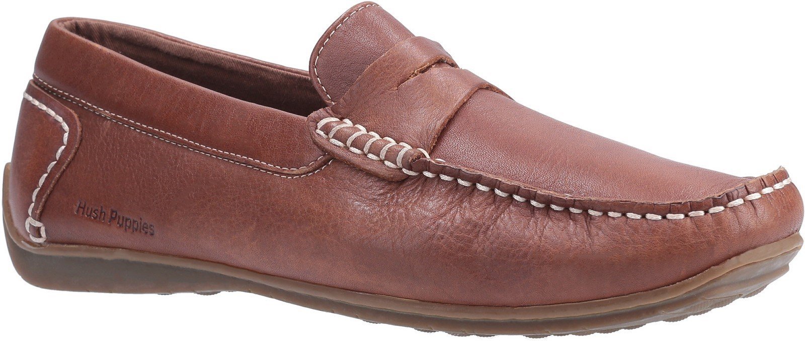 Hush Puppies Men's Roscoe Slip On Shoe Various Colours 30211 - Brown 7