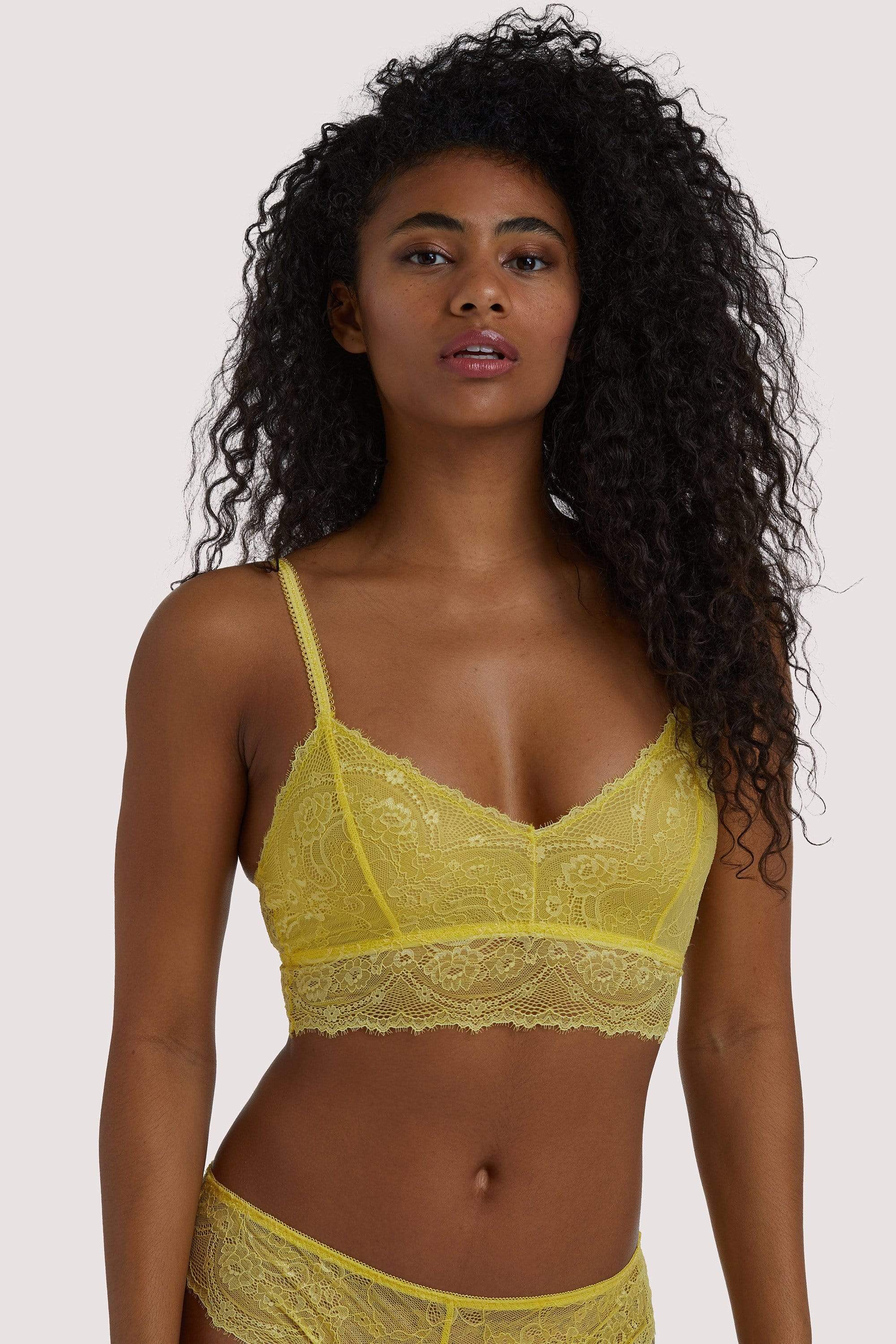 Wolf & Whistle Ariana Yellow Everyday Bralette UK 10 / US 6