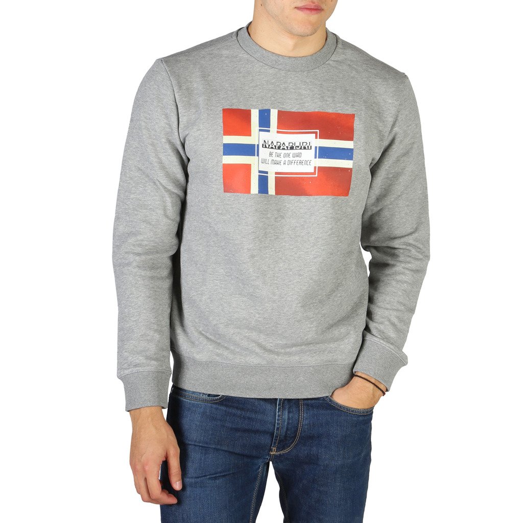 Napapijri Men's Sweatshirt Various Colours NP0A4ENG1601 - grey S